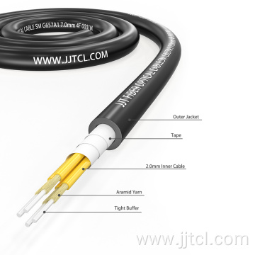 PVC / LSZH/TPU 7.0mm 4F Breakout Cable